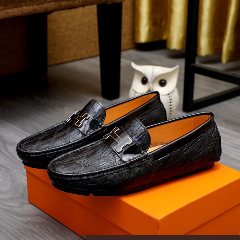 H**mes leather shoes
